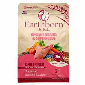Earthborn Unrefined Roasted Rabiit Dog Kibble