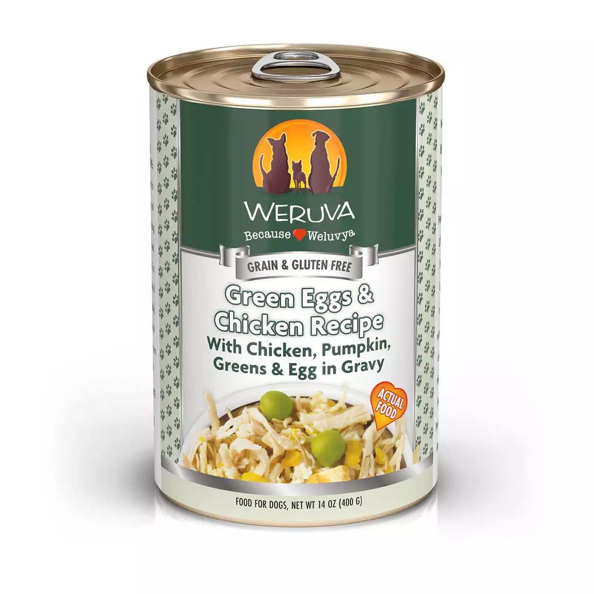 Weruva Green Eggs & Chicken Dog Food Can