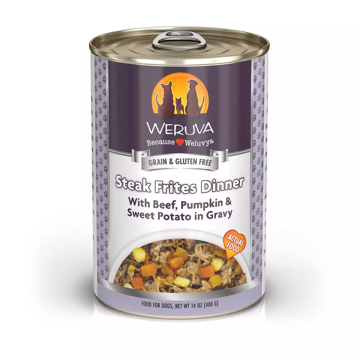 Weruva Steak Frites Dog Food Can