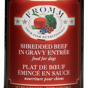 Fromm Shredded Beef in Gravy Entrée Dog Can