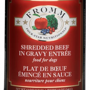 Fromm Shredded Beef in Gravy Entrée Dog Can