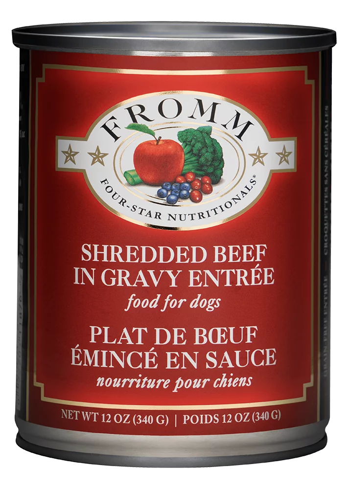 Fromm Shredded Beef in Gravy Entrée Dog Can