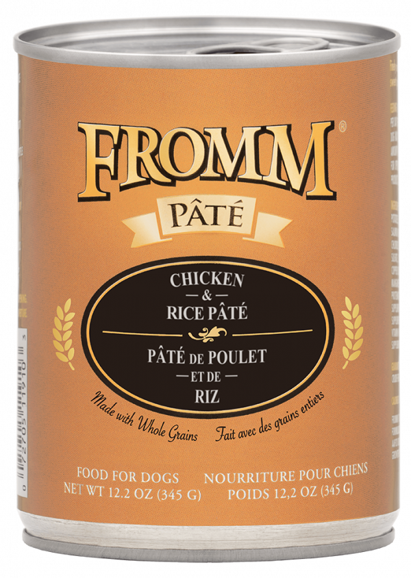 Fromm Chicken & Rice Pate Dog Can