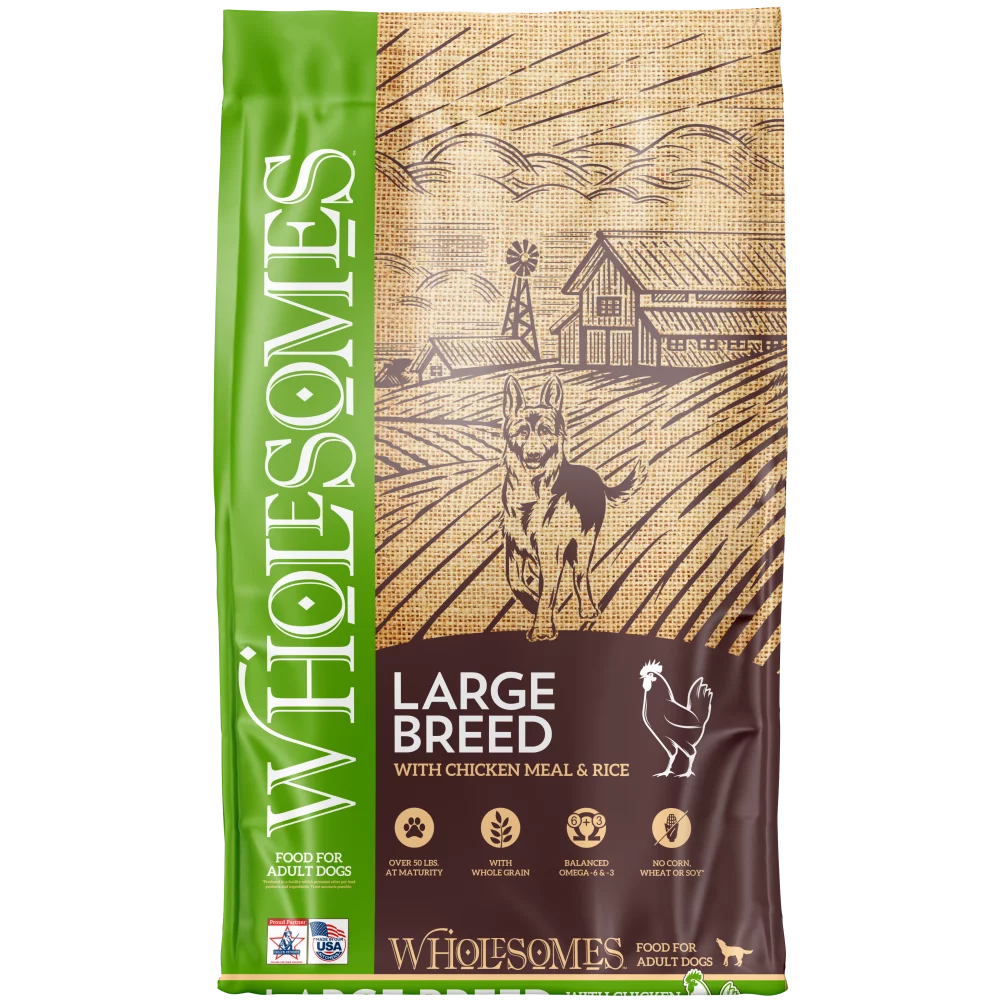 Wholesomes Large Breed Chicken Meal & Rice Recipe