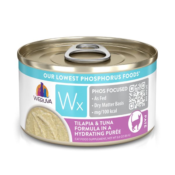 Weruva WX Tilapia & Tuna Formula in Hydrating Puree' 3oz