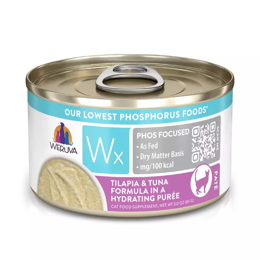 Weruva WX Tilapia & Tuna Formula in Hydrating Puree' 3oz
