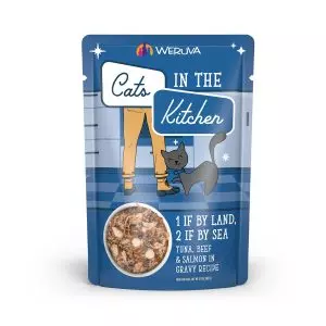 Weruva Catsin The Kitchen 1 If By Land, 2 If By Sea Pouch 3oz