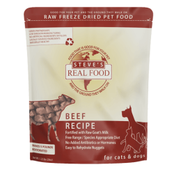 Steve's Freeze-Dried Raw Beef Recipe Dog Food