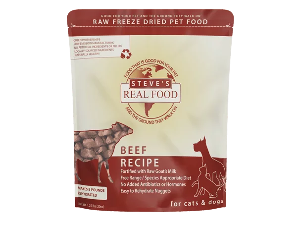 Steve's Freeze-Dried Raw Beef Recipe Dog Food