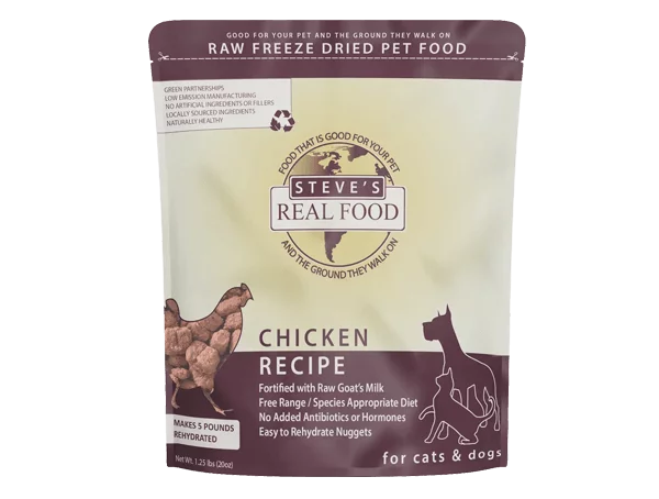 Steve's Freeze-Dried Raw Chicken  Recipe Dog Food