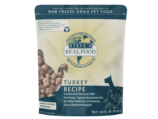 Steve's Freeze-Dried Raw Turkey Recipe Dog Food