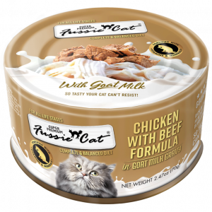 Fussie Cat Chicken with Beef Formula in Goat Milk Gravy