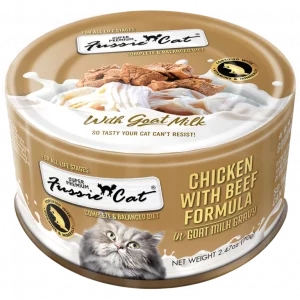 Fussie Cat Chicken with Beef Formula in Goat Milk Gravy