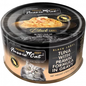 Fussie Cat Tuna With Prawn Formula in Gravy