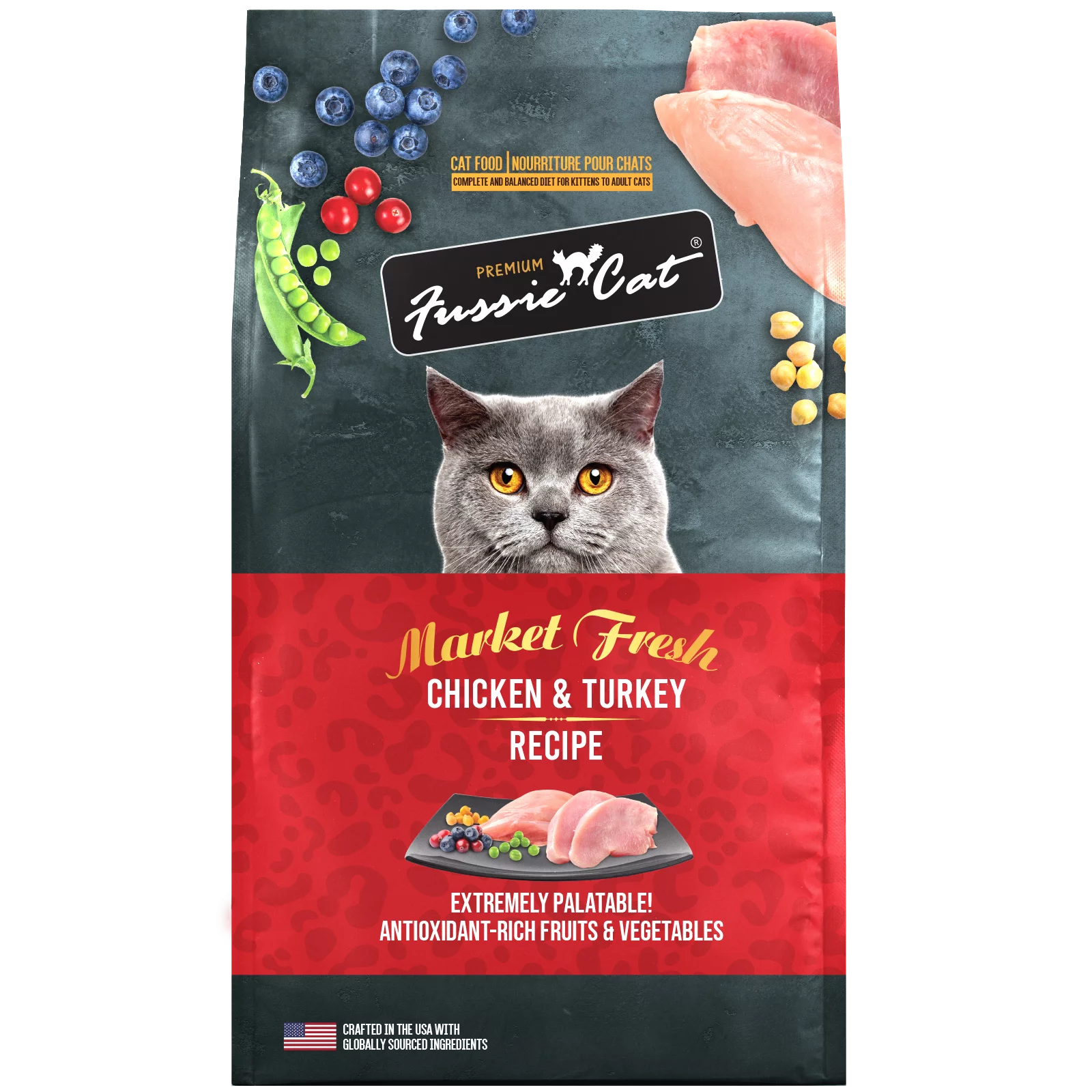Fussie Cat Chichen & Turkey Cat Kibble 3.5lb