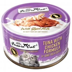Fussie Cat Tuna with Chicken Formula in Goat Milk Gravy