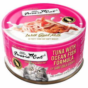 Fussie Cat Tuna with Oceanfish Formula in Goat Milk Gravy