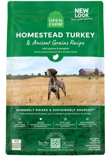 Open Farm Homestead Turkey & Ancient Grains Dog Kibble