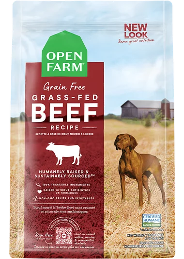 Open Farm Grass-Fed Beef Grain-Free Dog Kibble