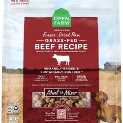 Open Farm Grass-Fed Beef Freeze Dried Raw Morsels for Dogs
