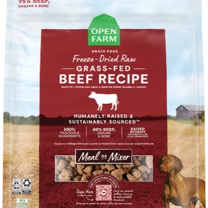 Open Farm Grass-Fed Beef Freeze Dried Raw Morsels for Dogs