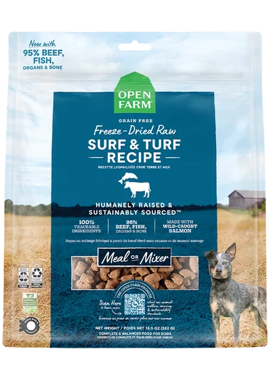 Open Farm Surf & Turf Freeze Dried Raw Morsels for Dogs