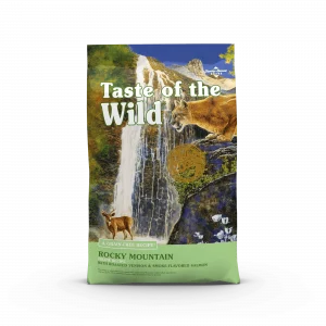 Taste of the Wild Rocky Mountain Feline Recipe with Roasted Venison & Smoke Flavored Salmon Cat Kibble