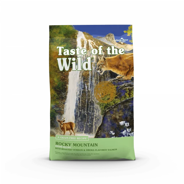 Taste of the Wild Rocky Mountain Feline Recipe with Roasted Venison & Smoke Flavored Salmon Cat Kibble