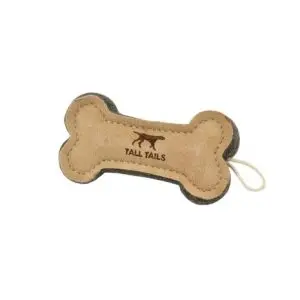 Tall Tails Leather Bone 6"