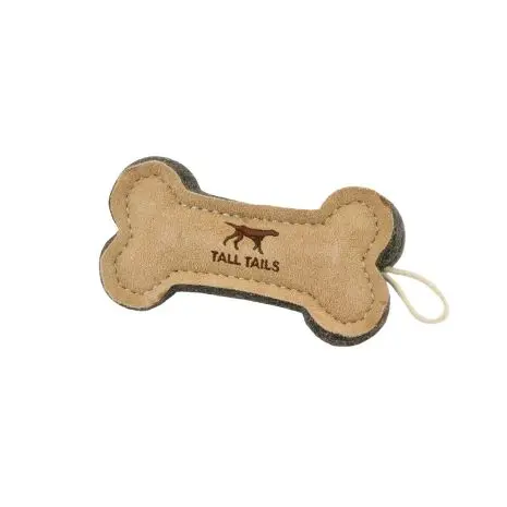 Tall Tails Leather Bone 6"